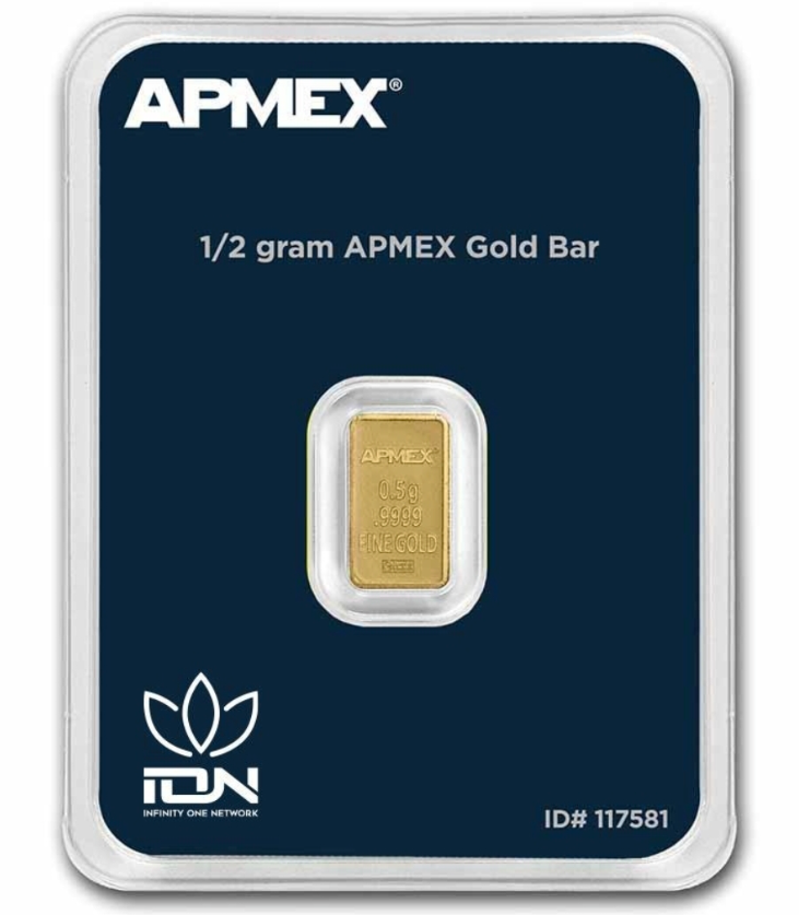 1/2 Gram Gold Bar .9999 fine (24-Karat) ($139 Member Price)